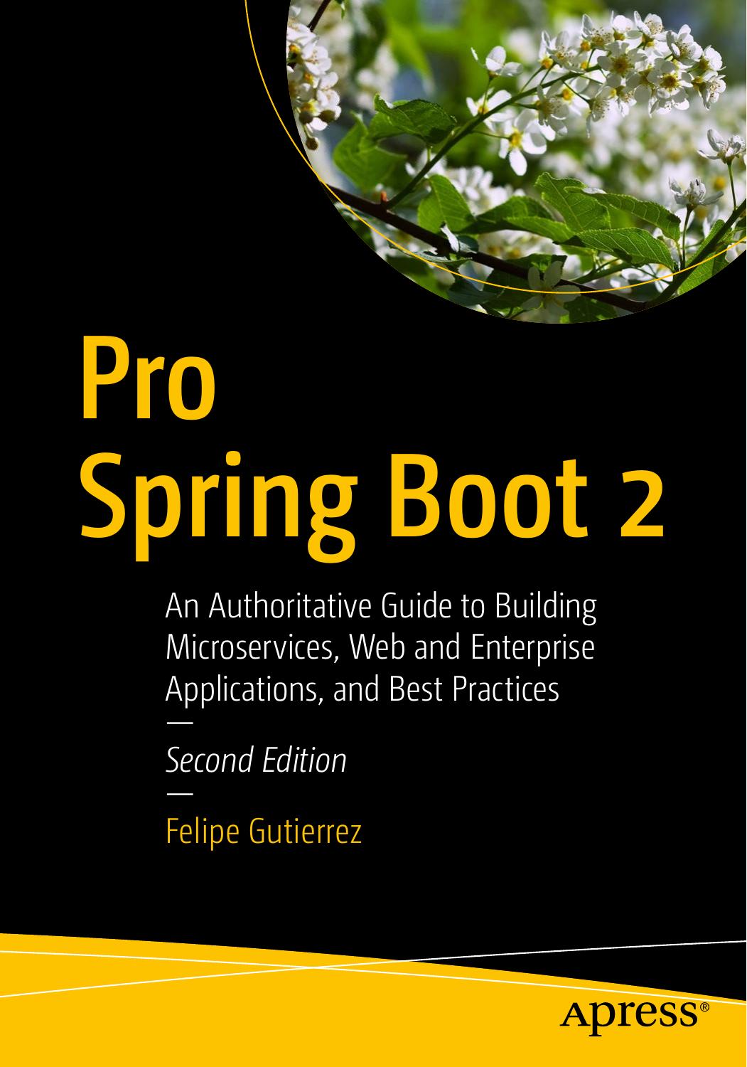 Pro Spring Boot 2: An Authoritative Guide, 2nd edition