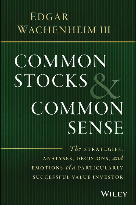 Common Stocks and Common Sense