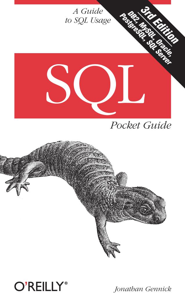 SQL Pocket Guide