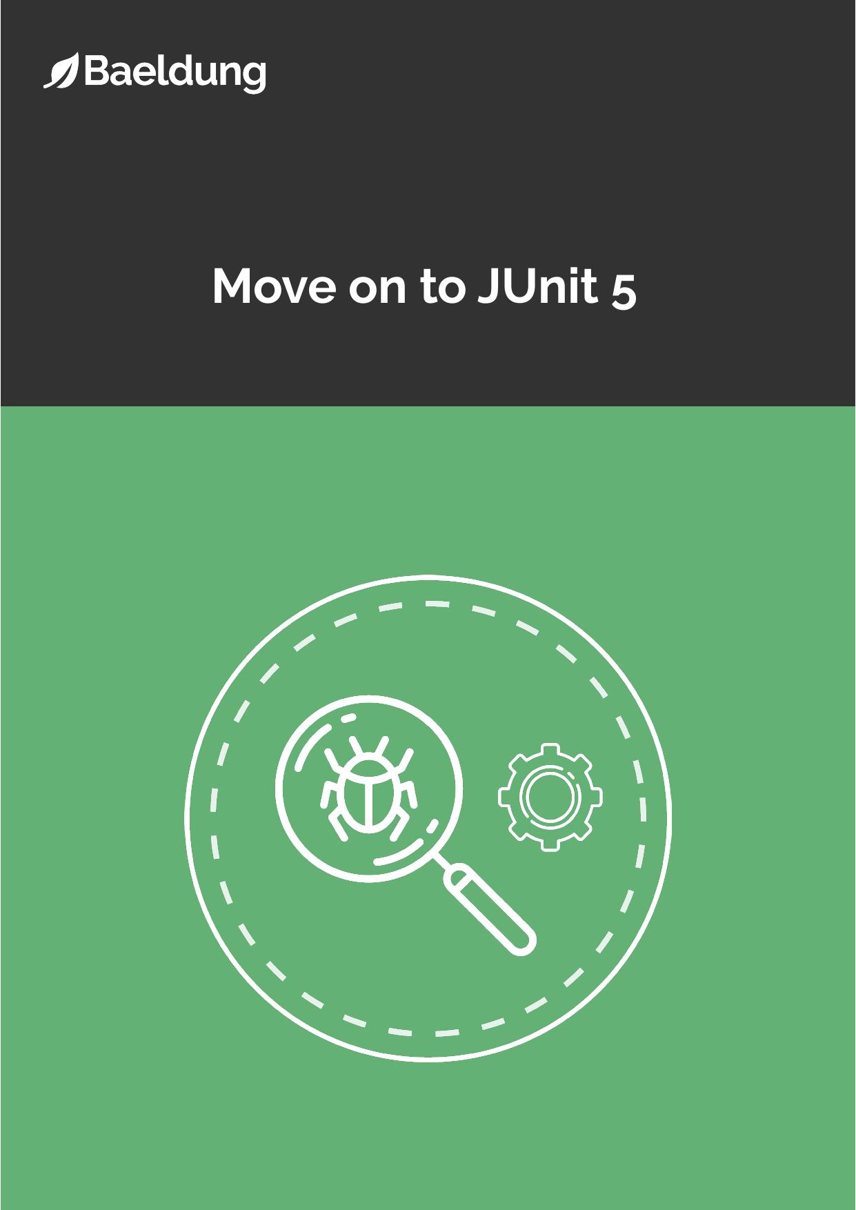 Move on to JUnit 5